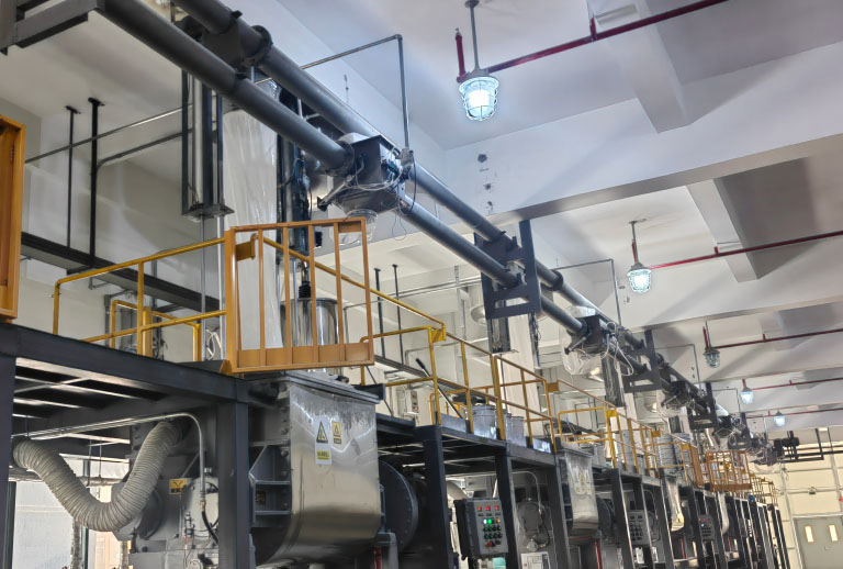 PTA粉料投料输送自动化系统