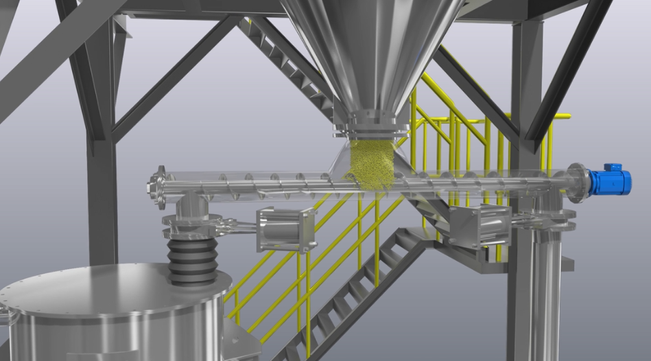 PVC混配系统中的物料收集和输送系统